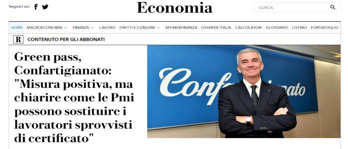 Green pass e piccole imprese